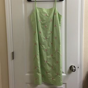 Brooks brothers spaghetti strap sea shell dress